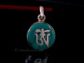 PA380 Pendentif Argent Massif Om
