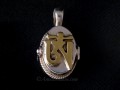 PA385 Pendentif Argent Massif Ghau Om