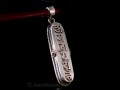 PA388 Pendentif Argent Massif Ghau Mantra Tibétain