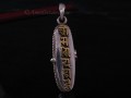PA389 Pendentif Argent Massif Ghau Mantra Tibétain