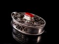PA390 Pendentif Argent Massif Ghau Mantra Tibétain