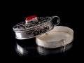 PA390 Pendentif Argent Massif Ghau Mantra Tibétain