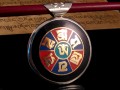 PD60 Pendentif Mantra Yeux de Bouddha Noeud Sans Fin