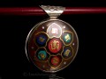 PD85 Pendentif Yeux de Bouddha Mantra Noeud Sans Fin