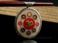 PD88 Pendentif Yeux de Bouddha Om Yin Yang