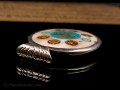 PD88 Pendentif Yeux de Bouddha Om Yin Yang