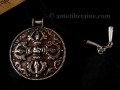 CA13 Collier Tibétain Argent Massif Dorje