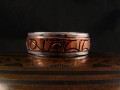 BA11 Bague Argent Massif et Cuivre Mantra Tibétain