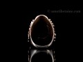 BA141 Bague Tibétaine Argent Massif Turquoise. Taille 62