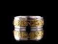 BA151 Bague Argent Massif Laiton Mantra Dorje Vajra