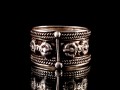 BA155 Bague Argent Massif Mantra Tibétain Om Mani Padme Hum