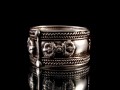 BA155 Bague Argent Massif Mantra Tibétain Om Mani Padme Hum