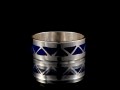 BA161 Bague Tibétaine Argent Massif Lapis Lazuli