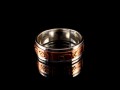 BA152 Bague Argent Massif Cuivre Mantra Dorje Vajra