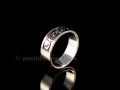 BA191. Bague Argent Massif Mantra Tibétain Om Mani Padme Hum