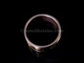 BA198 Bague Argent Massif Laiton Mantra Dorje Vajra