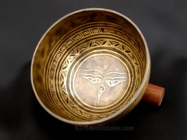 BC78 Bol Chantant Mantra Yeux de Bouddha