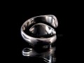 BA218 Bague Argent Massif Serpent Om