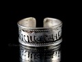 BD20 Bague Mantra Tibétain Om Mani Padme Hum