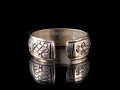 BD64 Bague Tibétaine Signes Auspicieux