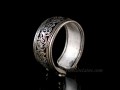 BD79 Bague Tibétaine Filigrane