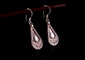 BdO43 Boucles d’Oreille Tibétaines Argent Massif
