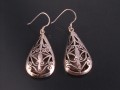 BdOA54 Boucles d’Oreille Tibétaines Argent Massif