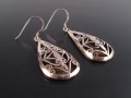 BdOA54 Boucles d’Oreille Tibétaines Argent Massif
