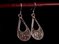 BdOA86 Boucles d’Oreille Tibétaines Argent Massif