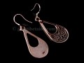 BdOA86 Boucles d’Oreille Tibétaines Argent Massif