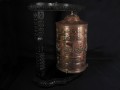 RP63 Roue à Prières Tibétaine Mantra Astamangala Dorje
