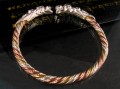 BRA08 Bracelet Dragon 3 Métaux: Argent, Laiton et Cuivre 
