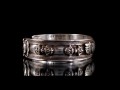 BRA39 Bracelet Tibétain Argent Massif Mantra Bouddhiste