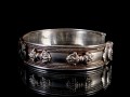 BRA49 Bracelet Tibétain Argent Massif Mantra Bouddhiste