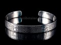 BRA56 Bracelet Tibétain Argent Massif Mantra Bouddhiste