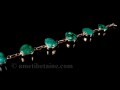 BRA60 Bracelet Tibétain Argent Massif Turquoise