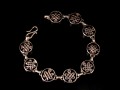 BRA63 Bracelet Tibétain Argent Massif Noeud Sans Fin