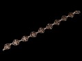 BRA63 Bracelet Tibétain Argent Massif Noeud Sans Fin