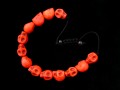 BrMala220 Bracelet Mala Tibétain Crâne Os de Buffle