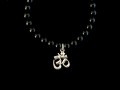BrMala233 Bracelet Onyx Om Argent Massif