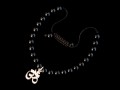 BrMala233 Bracelet Onyx Om Argent Massif