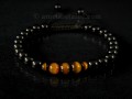 BrMala281 Bracelet Onyx Oeil de Tigre