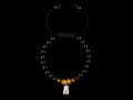 BrMala234 Bracelet Onyx Oeil de Tigre Bouddha Argent Massif