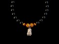 BrMala234 Bracelet Onyx Oeil de Tigre Bouddha Argent Massif
