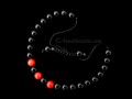 BrMala292 Bracelet Onyx Corail Bambou