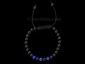 BrMala285 Bracelet Onyx Lapis Lazuli