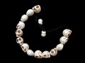 BRD158 Bracelet Mala Tibétain Crâne Os de Buffle