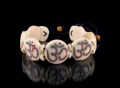 BRD95 Bracelet Os de Buffle Om