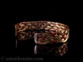 BRD182 Bracelet Tibétain Métal Argenté Cuivre Laiton