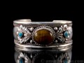 BRD189 Bracelet Tibétain Oeil de Tigre